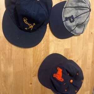 Ebbets field flannels hat lot, seals navy beavers